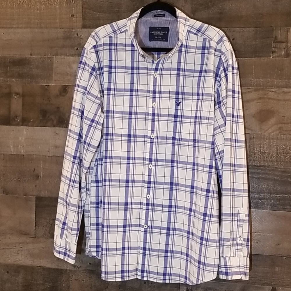 American Eagle Outfitters plaid button down, XXL - Picture 3 of 5